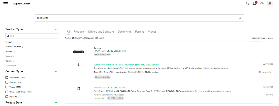 Document Display | HPE Support Center