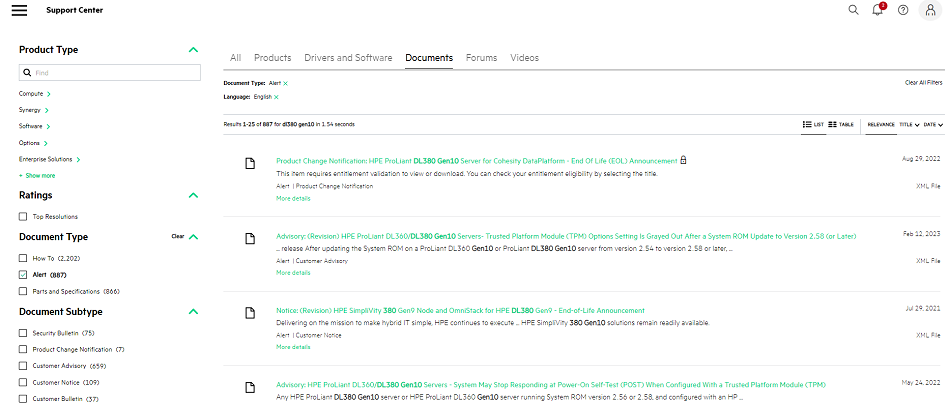 Document Display | HPE Support Center