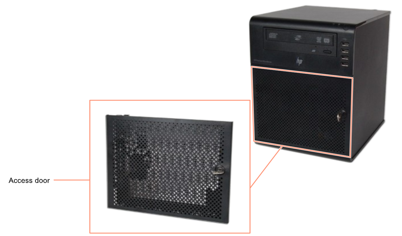 Access door | HPE ProLiant MicroServer - Parts Support Guide