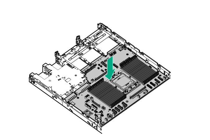 Installing the system board | HPE ProLiant Compute DL325 Gen12 ...